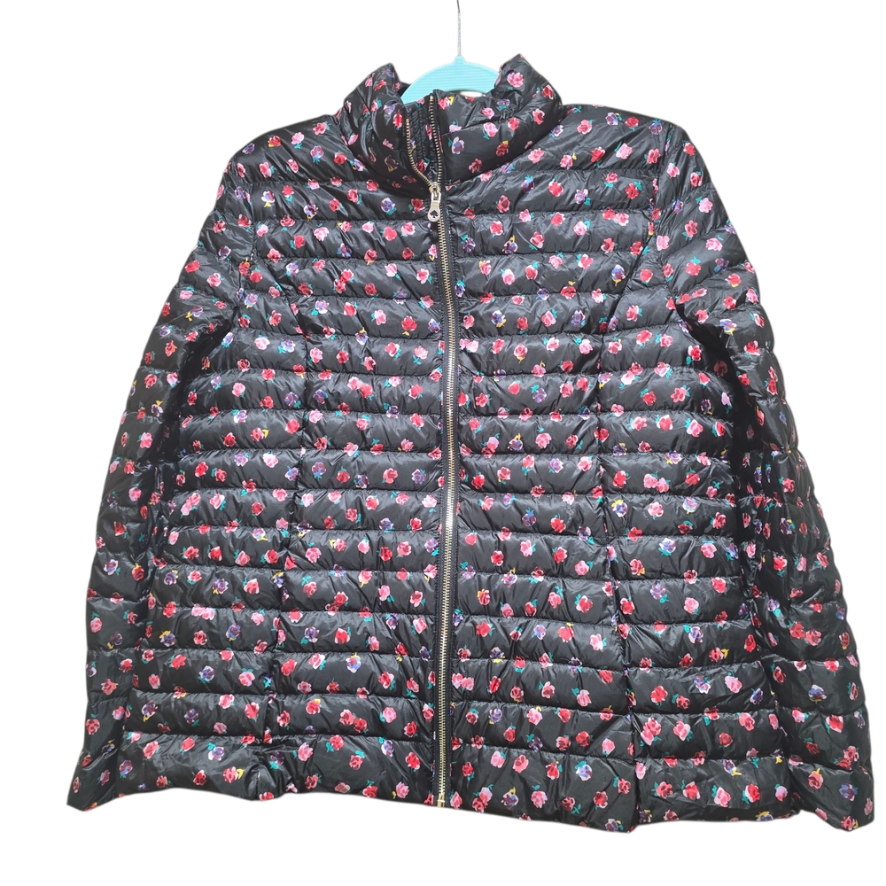 Kate Spade Floral Down Coat With Hood Size L